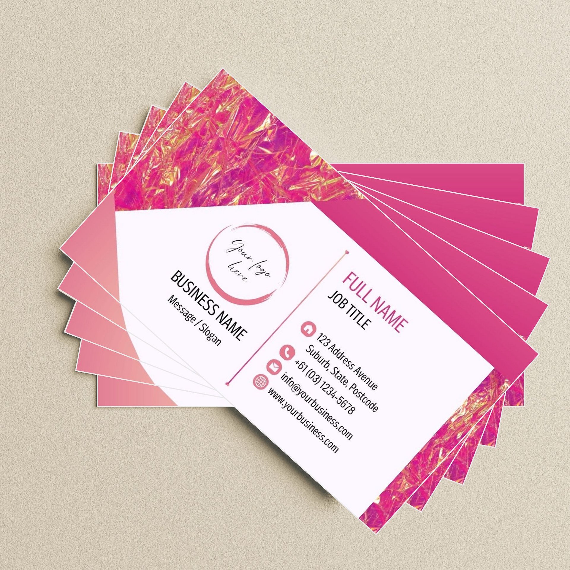 Pink Marigold - Business Card Template product image (4)