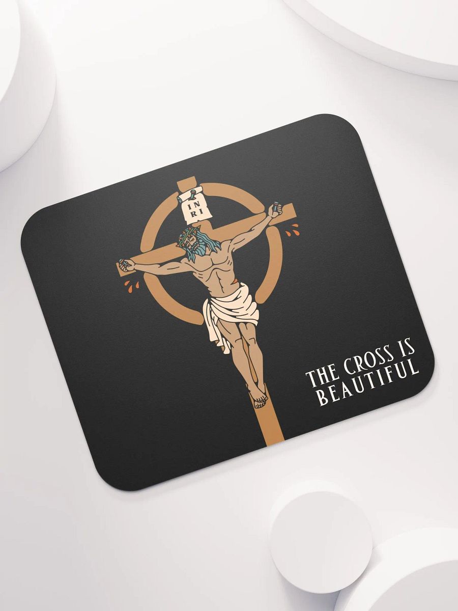 The Cross Is Beautiful Mouse Pad product image (6)