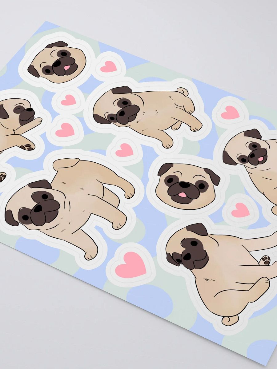 Pawsitively Pawesome Pug Sticker Collection product image (3)