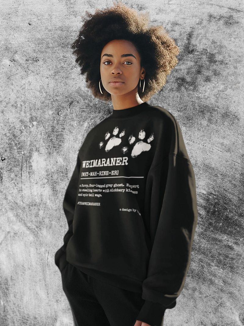 Definition of Weimaraner - Lane Seven Premium Crewneck Sweatshirt