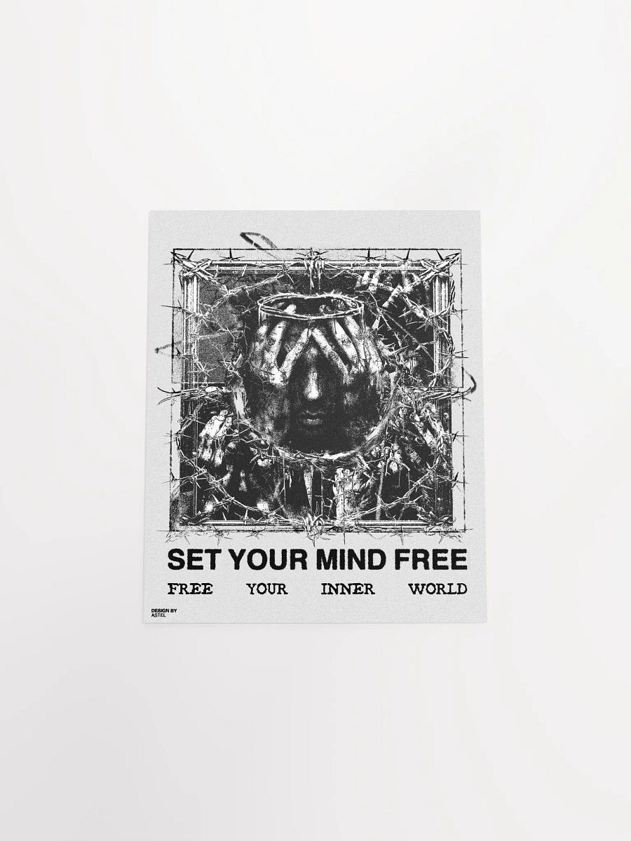 'SET YOUR MIND FREE' POSTER (WHITE VERSION) product image (8)