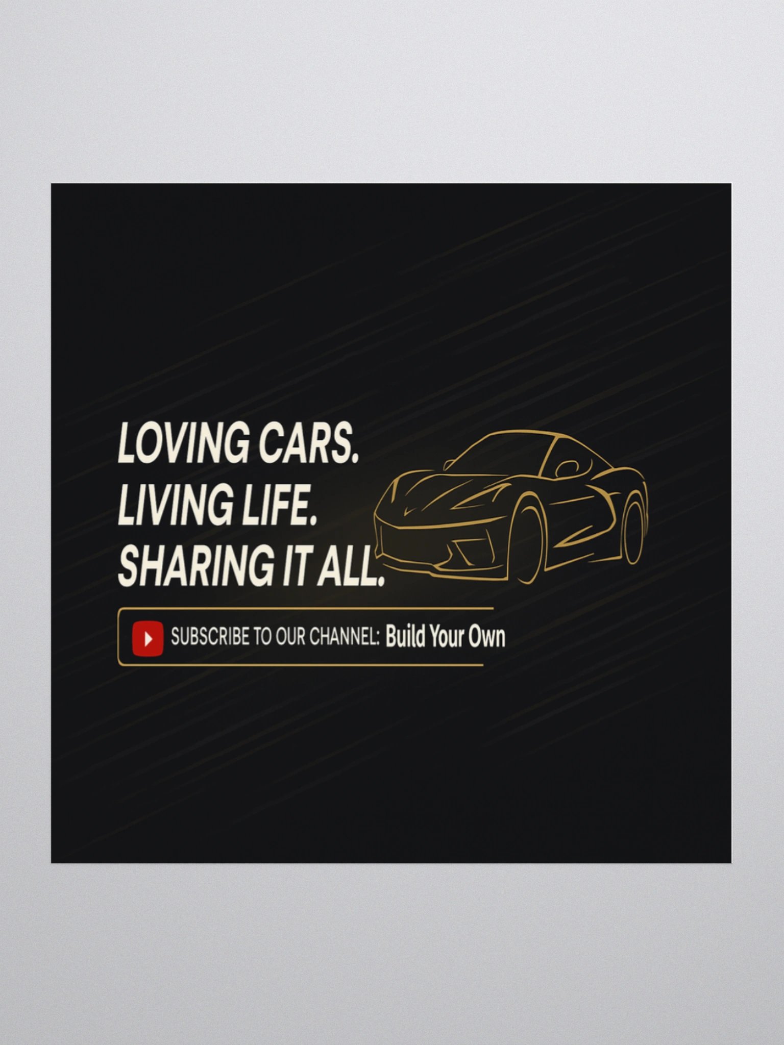3" Die-Cut Sticker – Build Your Own Lifestyle Decal product image (1)