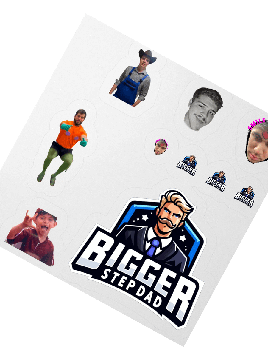 BIGGER STEP DAD Kiss Cut Sticker Collection product image (12)