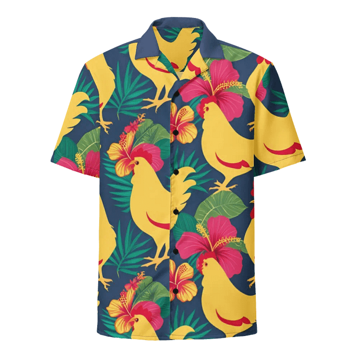 Tropical Chicken Paradise Hawaiian Shirt product image (1)