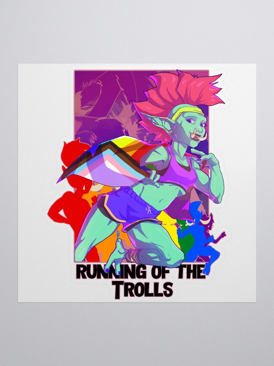 Troll Racer Cut Sticker - By Eggu product image (1)