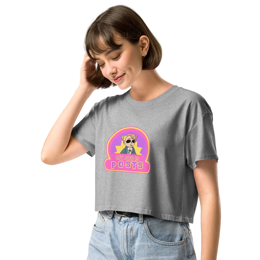 My Job is Posts Crop Top T-shirt product image (13)