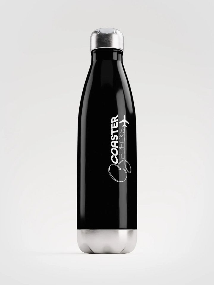Coaster Breaks Stainless Steel Water Bottle - Black & White product image (1)