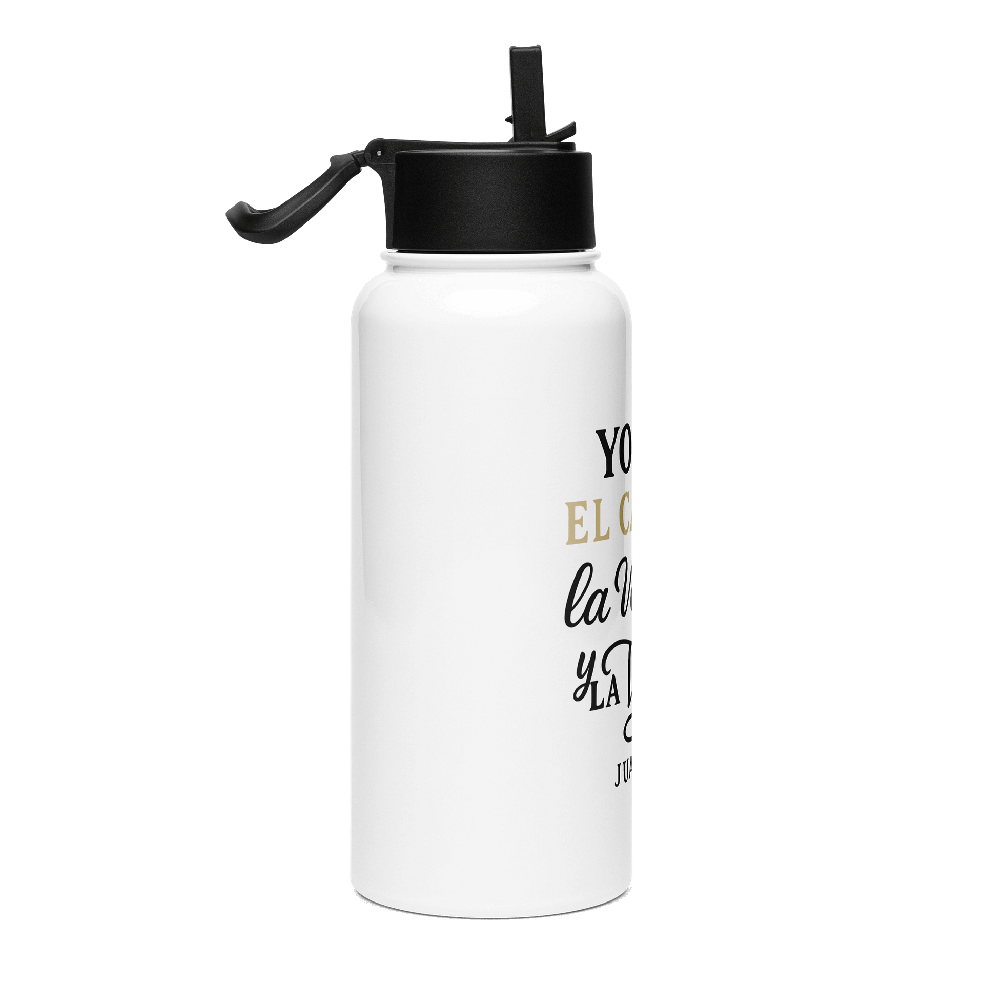 Stainless Steel Water Bottle – “Yo Soy el Camino, la Verdad y la Vida” – Spanish Bible Verse product image (4)