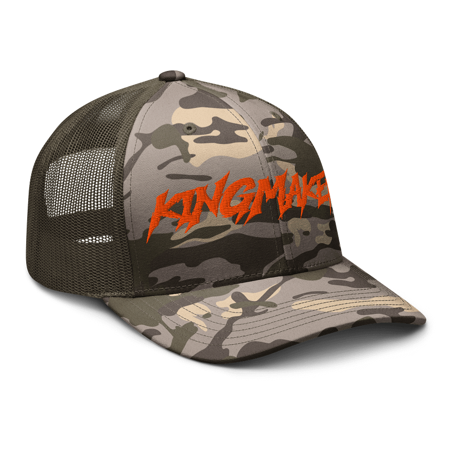 Kingmaker Essentials - Camouflage Trucker Hat (Orange Edit) product image (2)