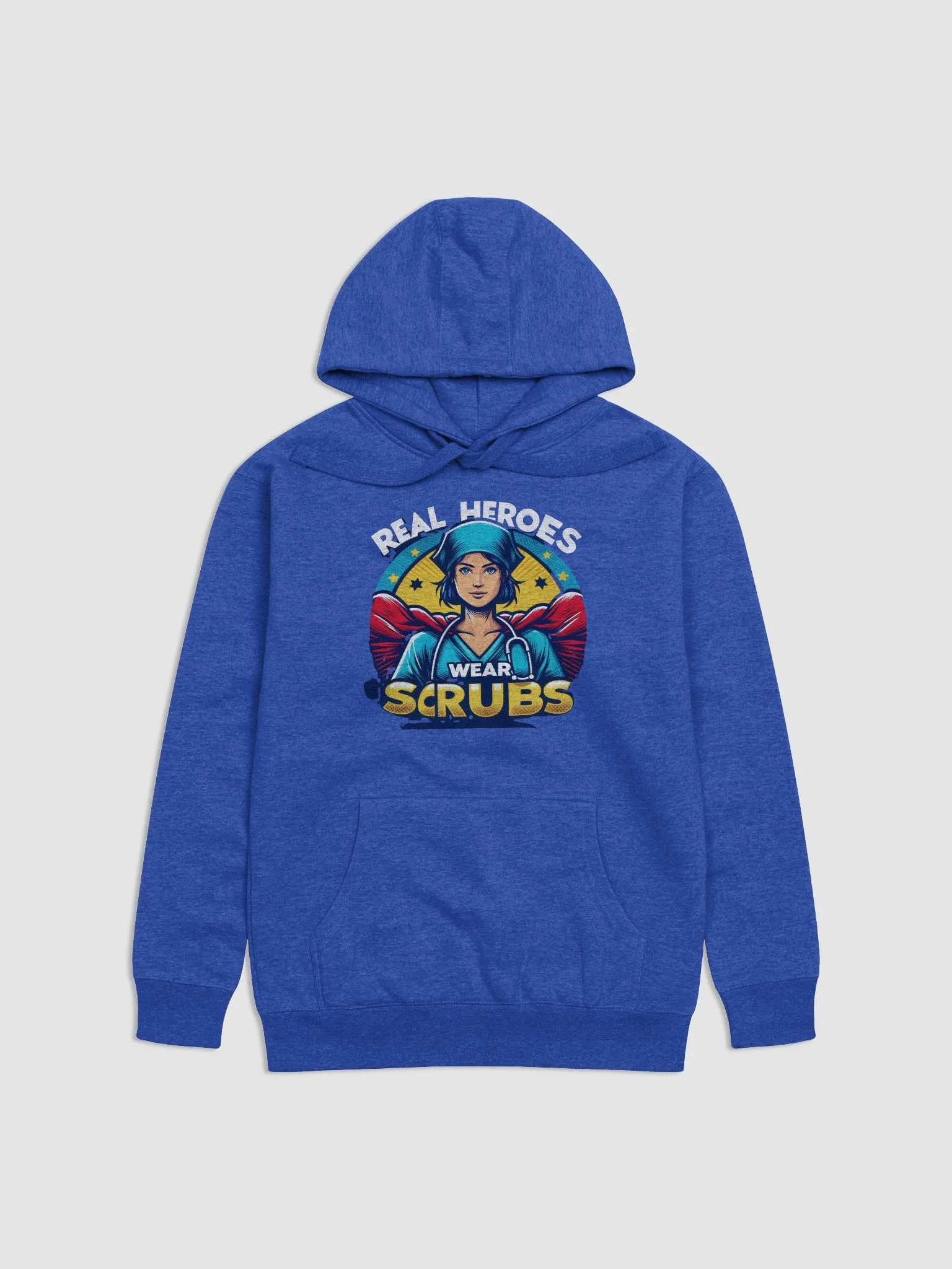 Real Heroes Wear Scrubs Hoodie product image (1)