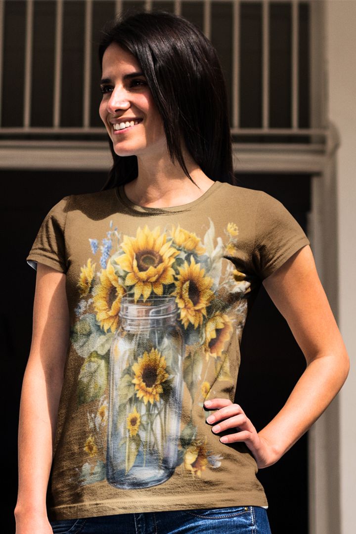 Floral Themed All Over Print T-shirt product image (1)