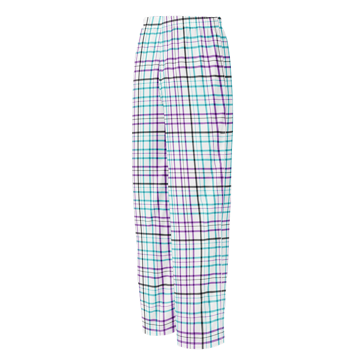 White Plaid Pajama Pants product image (2)