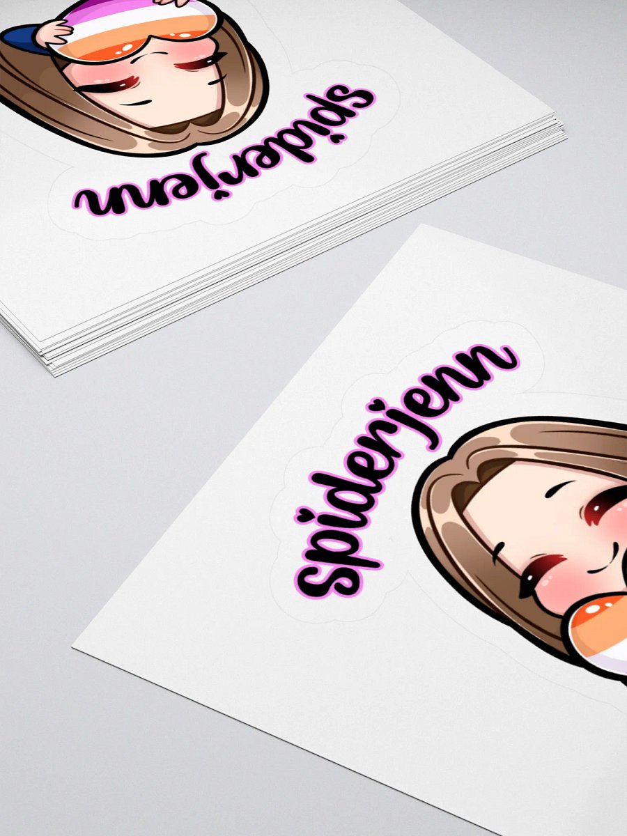 SpiderJenn Lesbian Heart Sticker product image (15)