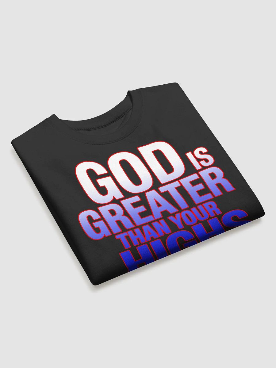 God is Greater | Gradient Christian Sweatshirt product image (29)