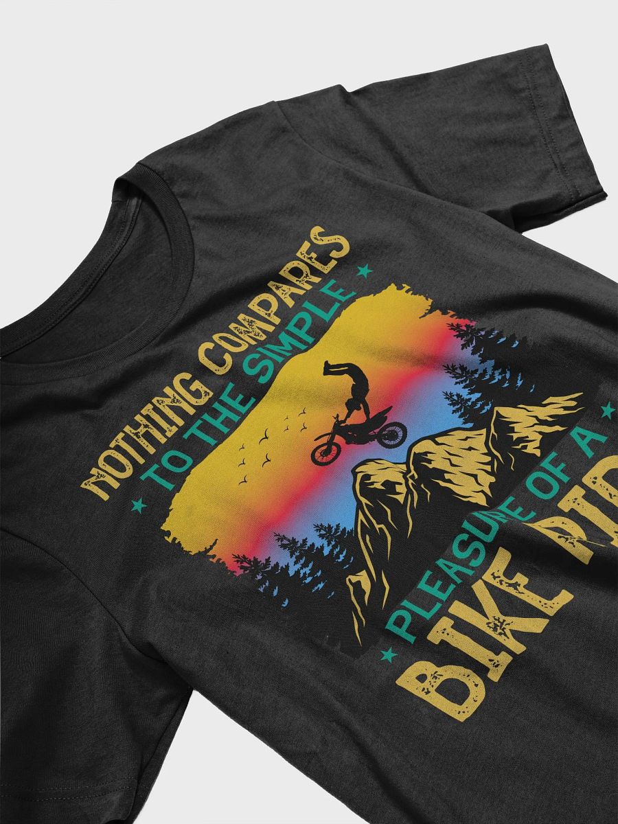 Simple Pleasure of a Bike Ride - Mountain Biking Unisex Supersoft T-Shirt product image (3)
