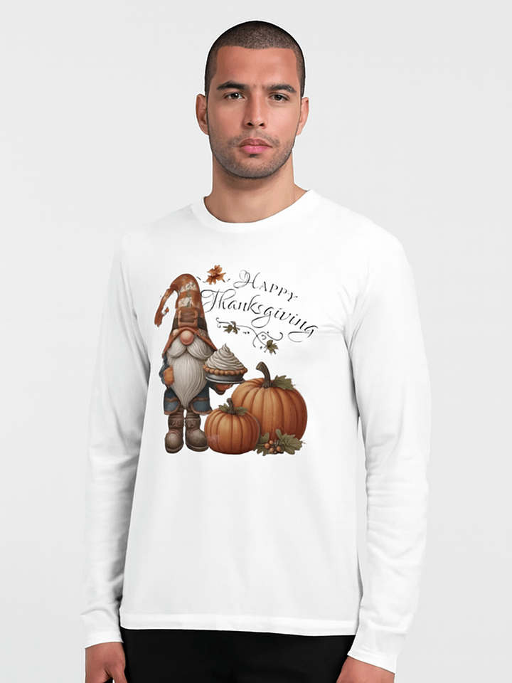 Gnome Thanksgiving Pie Long Sleeve T-Shirt product image (1)