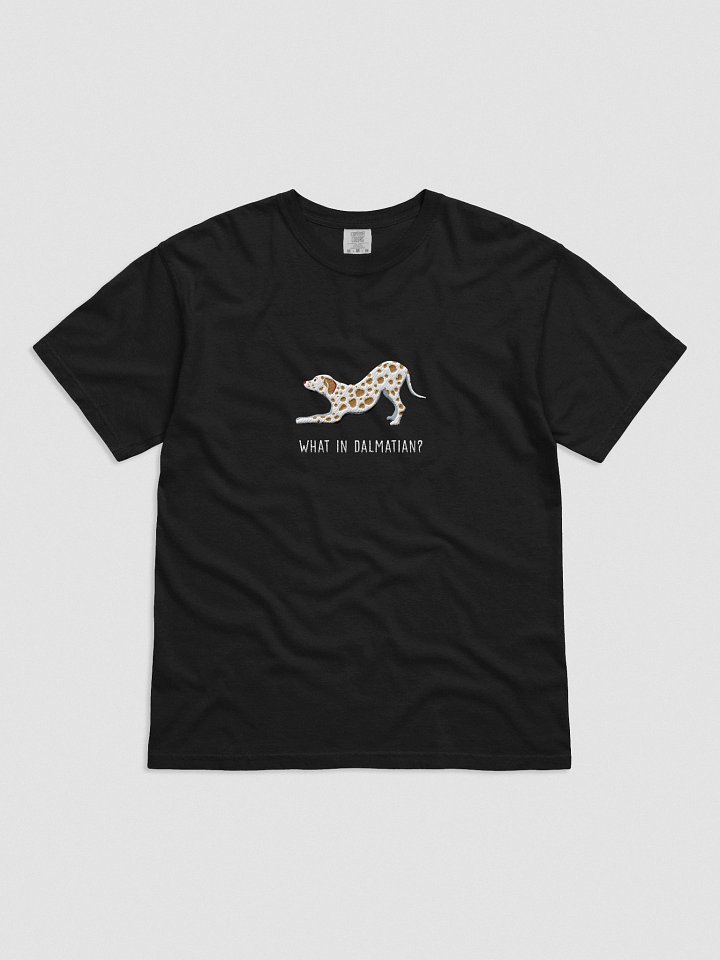 What in Dalmatian? T-Shirt(Embroidered) of a Dalmatian(Lemon) product image (1)