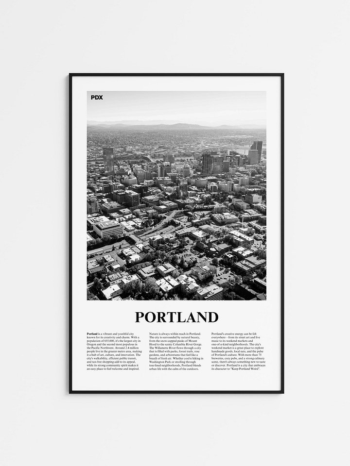 Portland 01 Newspaper Poster product image (1)