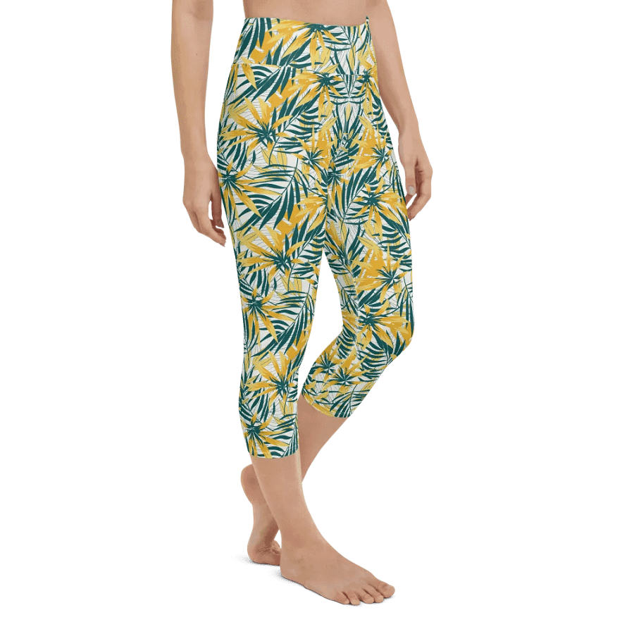 Tropical Summer | Yoga Capri Leggings product image (3)