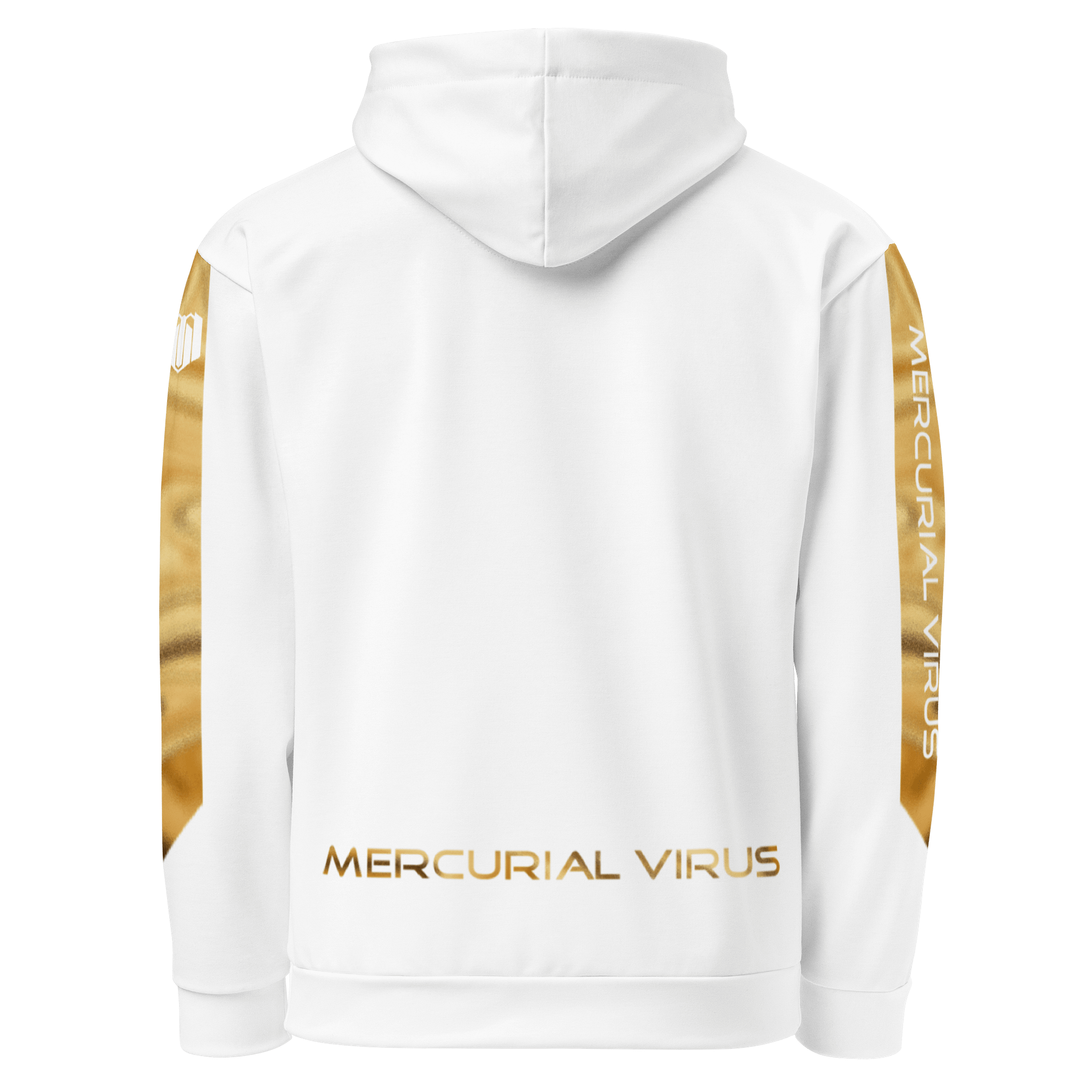 Mercurial Virus Gold Shimmer White Hoodie product image (3)