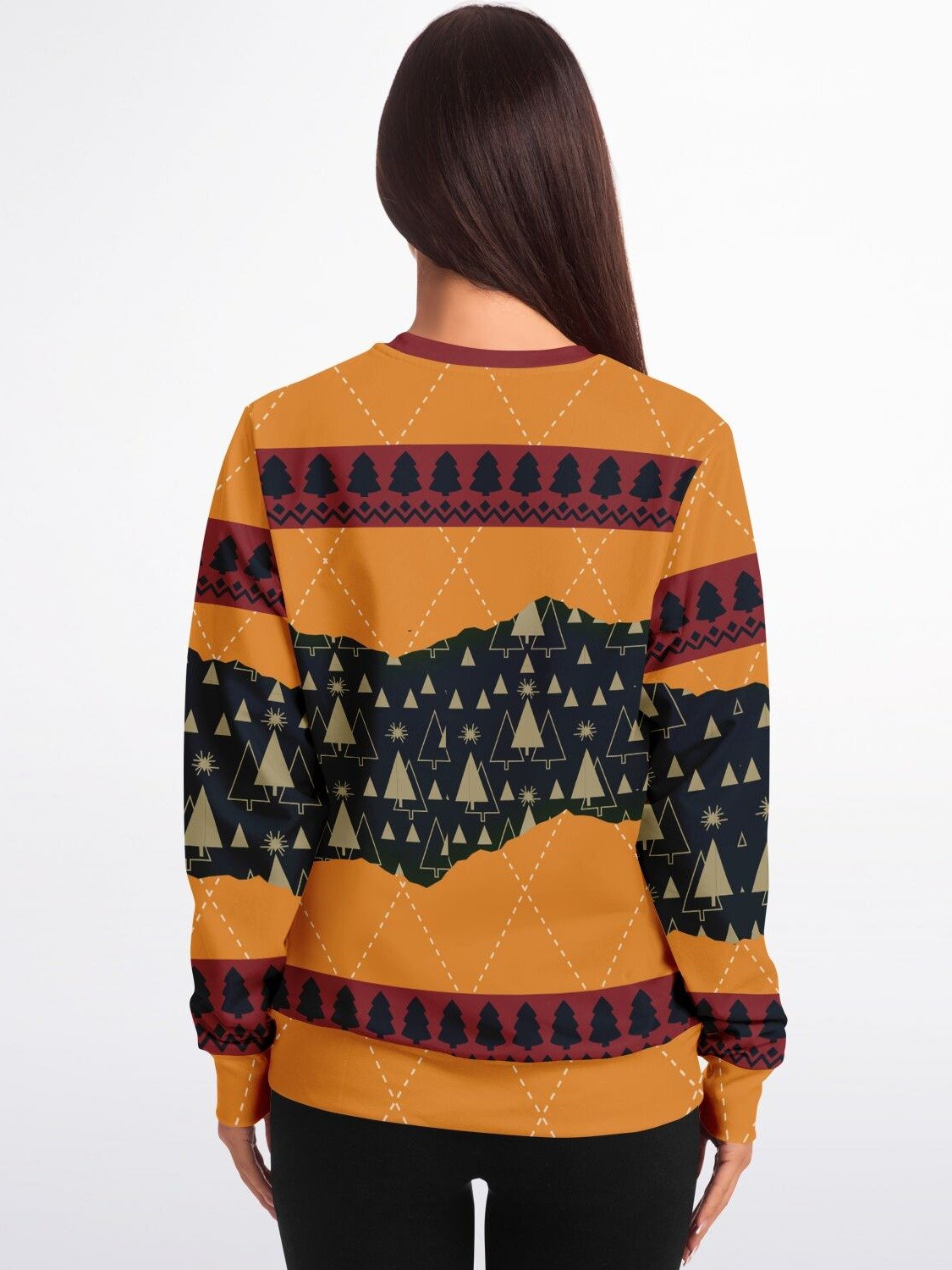 “Full Moon This Christmas” Funny Santa Christmas Sweatshirt | Naughty Holiday Party Jumper | Humorous Adult Santa Ugly Sweater | Unisex Xmas Party Gift product image (4)