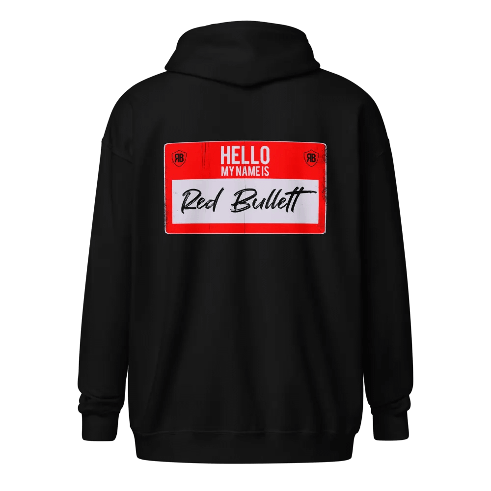 Red Bullett Name Tag Zip-Up Hoodie product image (11)