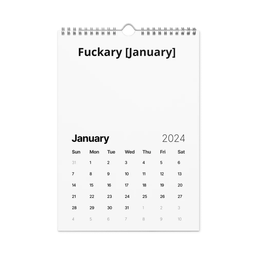 CUSS WORDS calendar 2024 product image (6)
