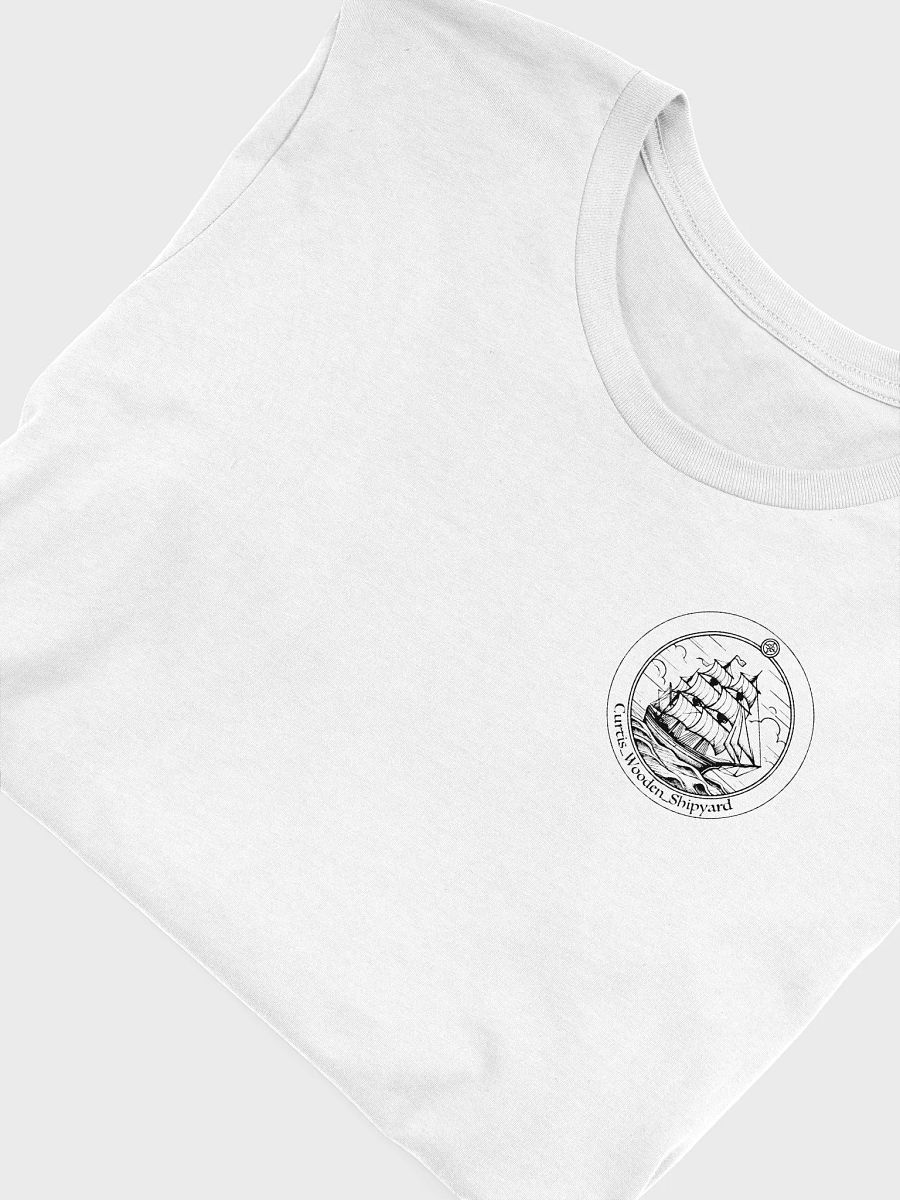 Light T-shirt with black transparant logo with name product image (5)
