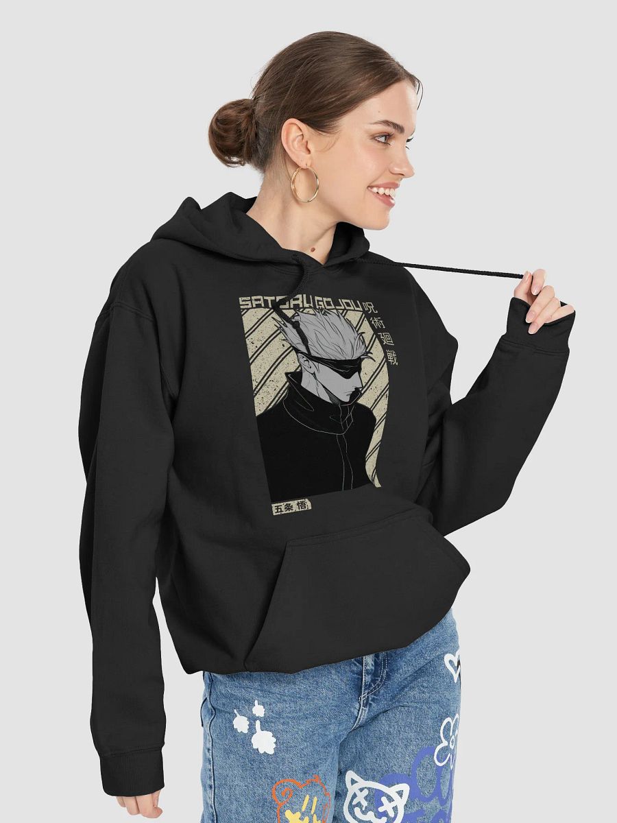 Jujutsu Kaisen Satoru Gojo Monochrome Style Sweatshirt – Gildan Midweight product image (4)