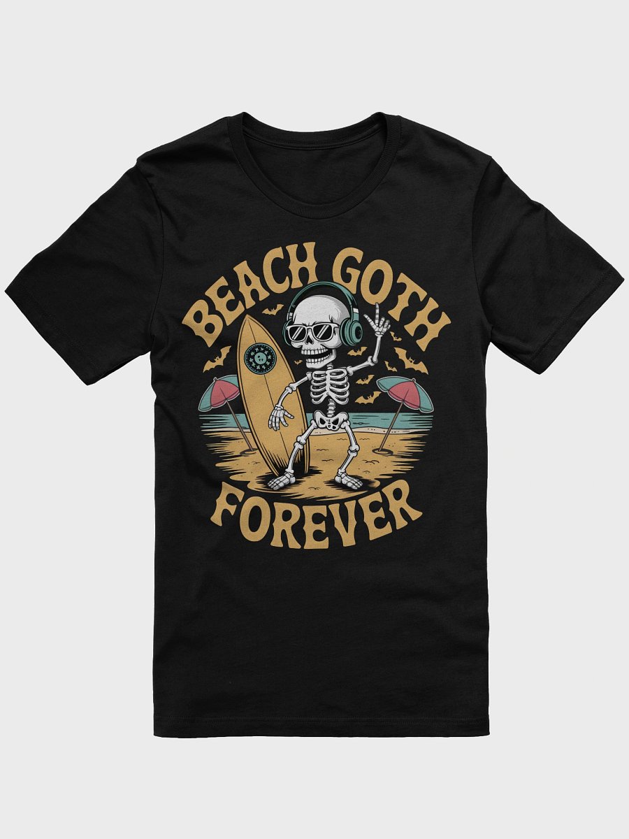 Goth Beach Skeleton T-Shirt product image (1)