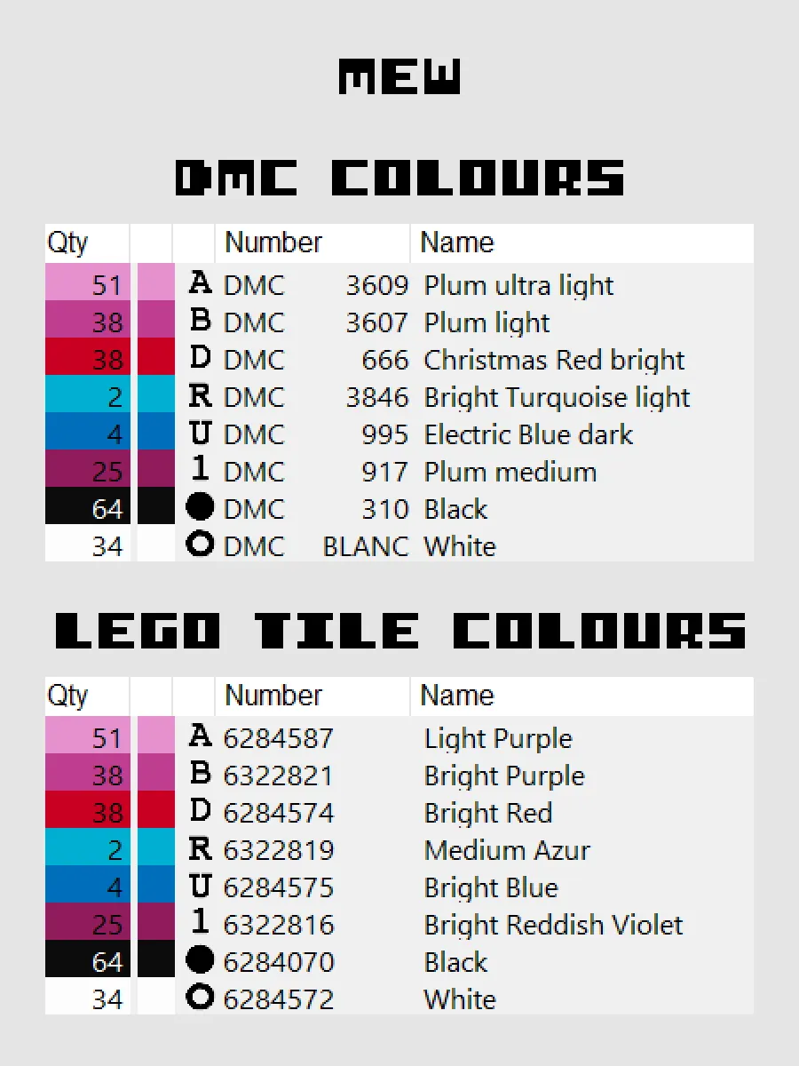 Mew Pixel Art product image (4)