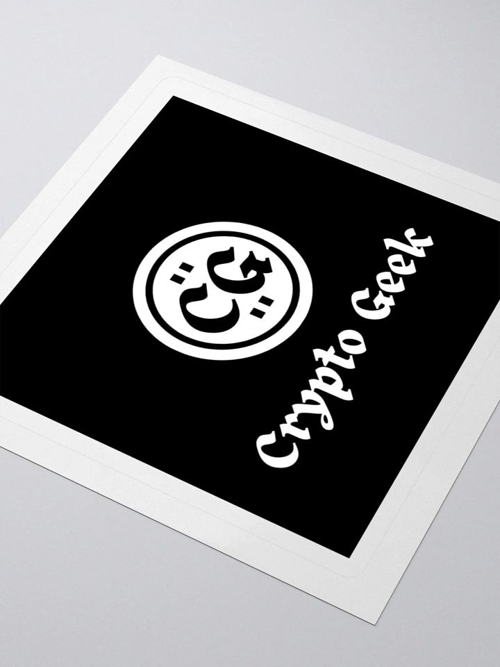 Crypto Geek Sticker product image (1)