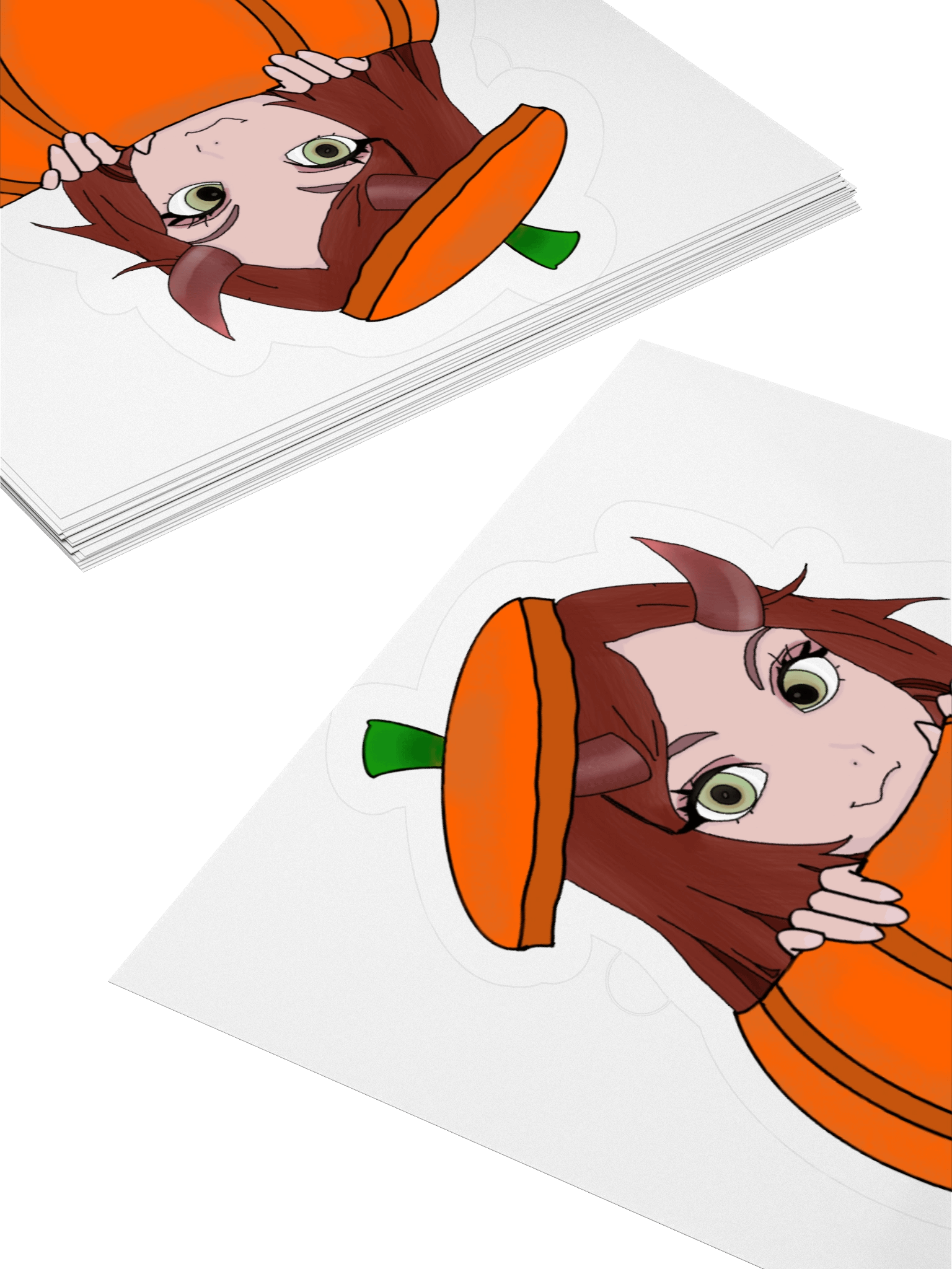 Lilith Pumpkin Peek-a-Boo Stickers product image (11)