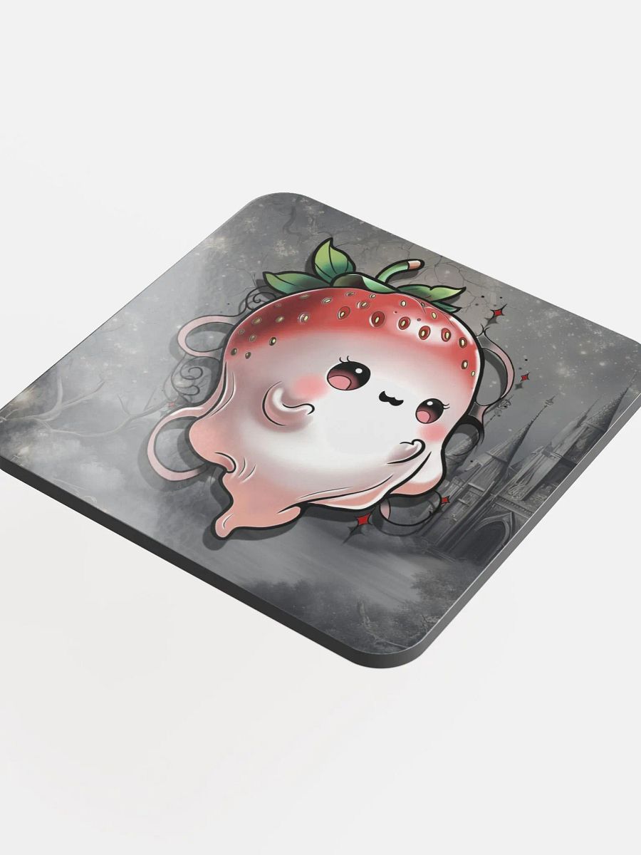 Berry Scary Cork Coaster - Strawberry Ghost product image (4)