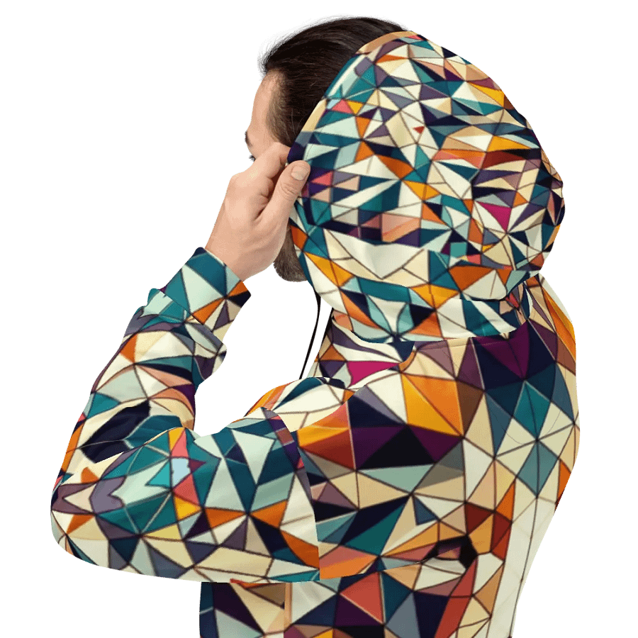 Vibrant Mosaic Leo Zodiac Lion Hoodie product image (5)