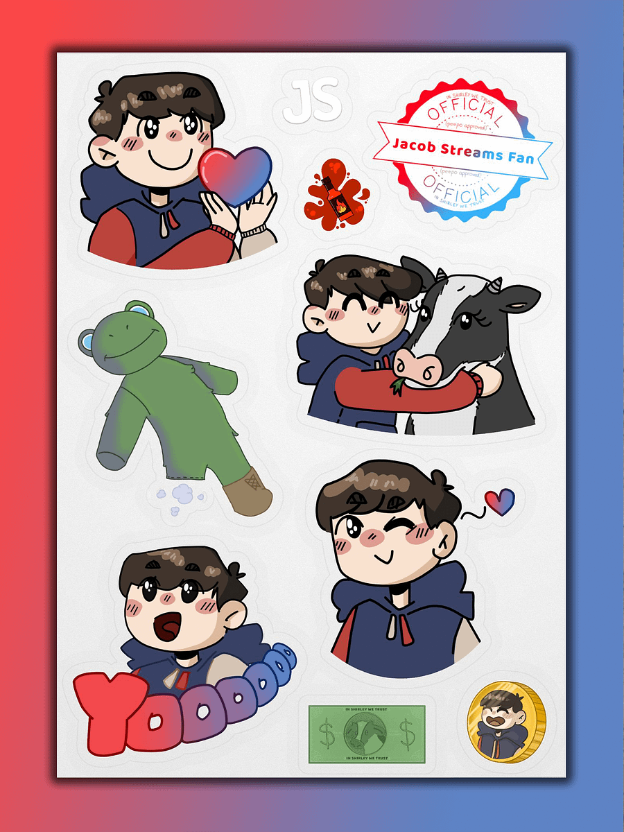 JacobStreams Sticker Sheet product image (1)