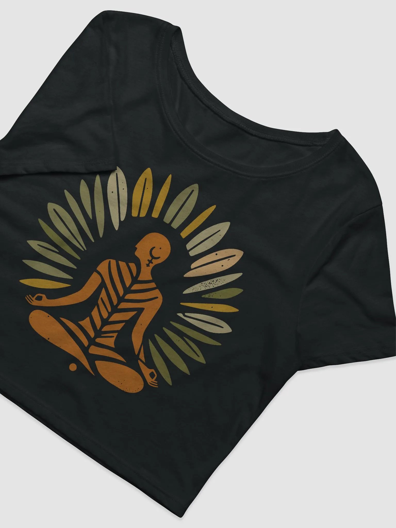 Zen Leaf Meditation Crop | Ancient Wisdom Meets Boho Style product image (6)