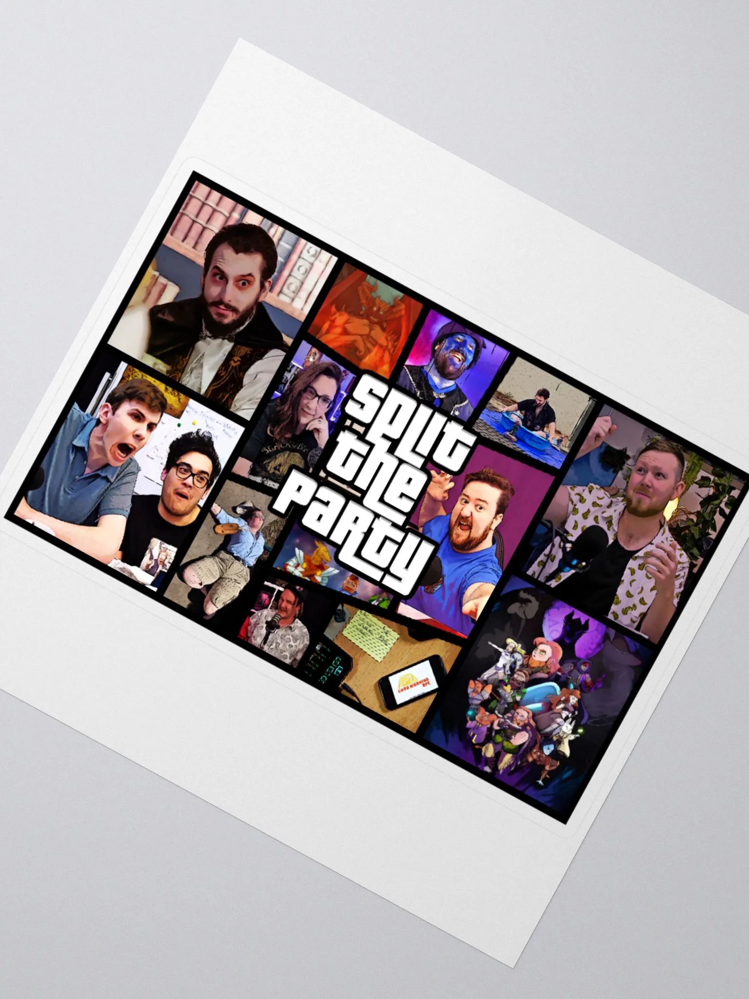 Big Borrowed Vehicle Photo Mosaic - Kiss Cut Parody Logo product image (2)