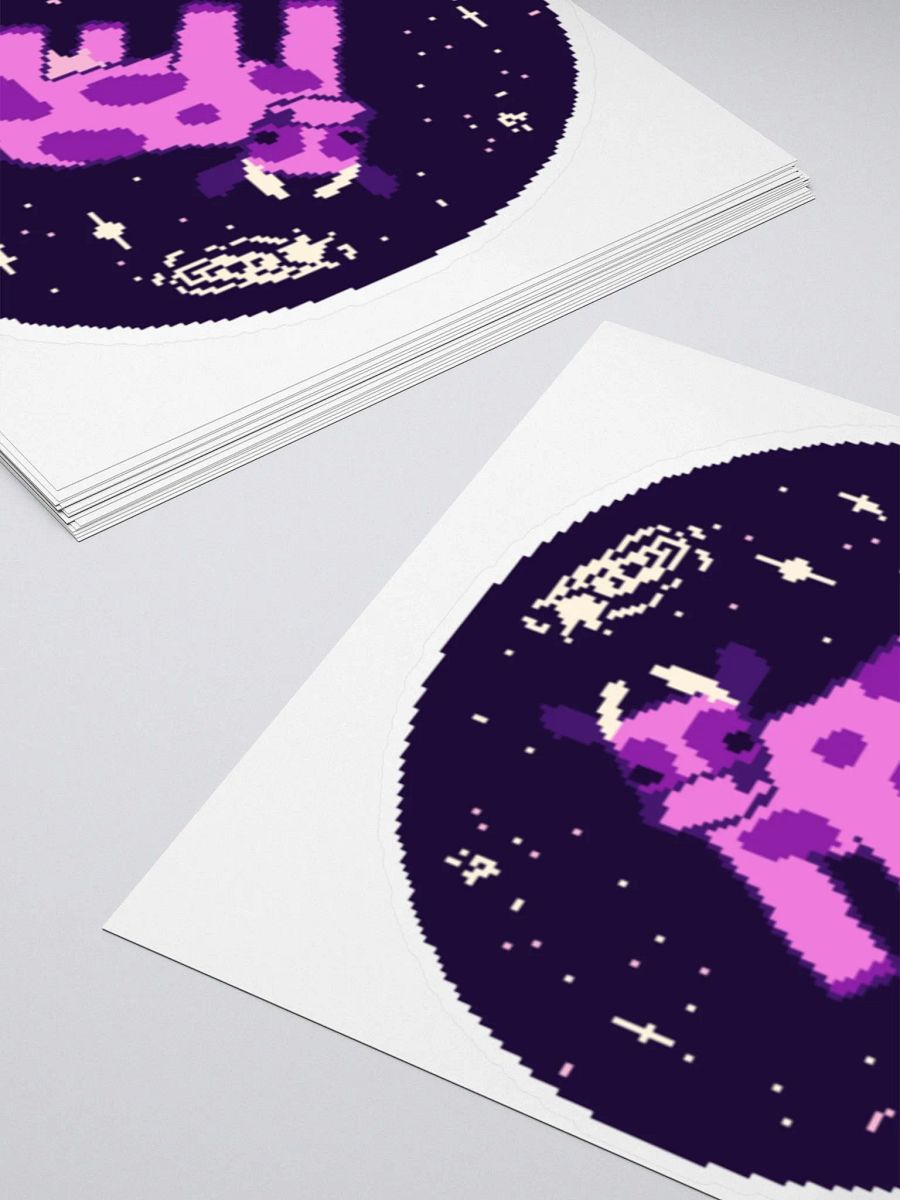 Purple Cow in Space sticker product image (4)