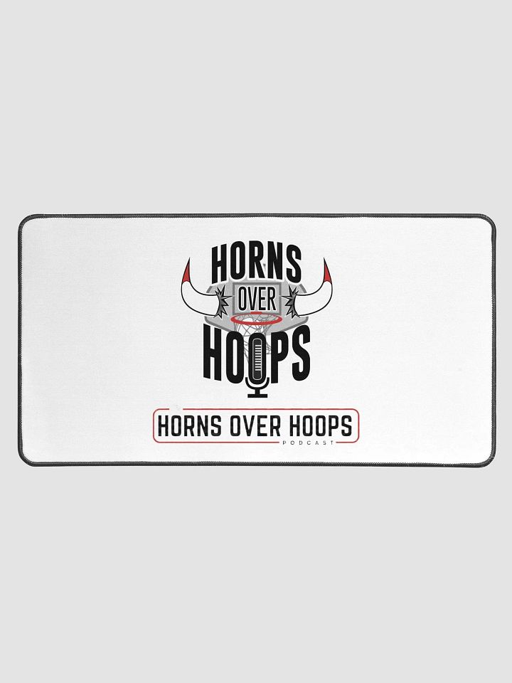 Horns Over Hoops Desk Mat product image (1)