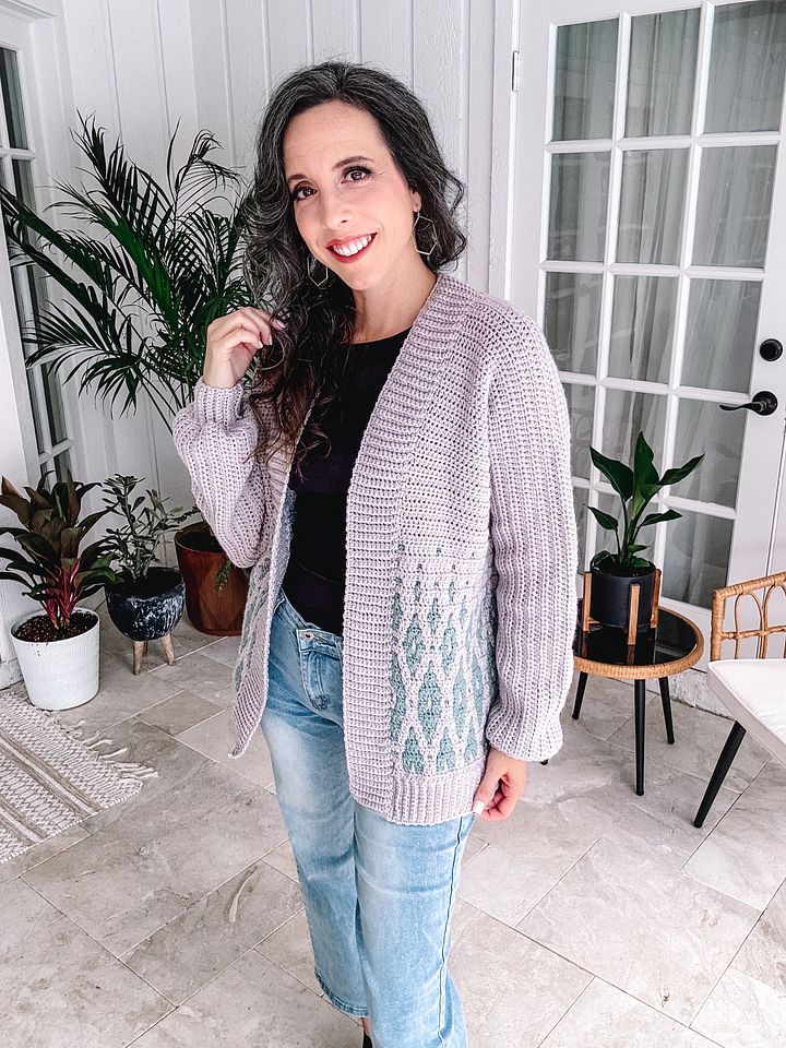 Seabird Mosaic Crochet Cardigan product image (1)