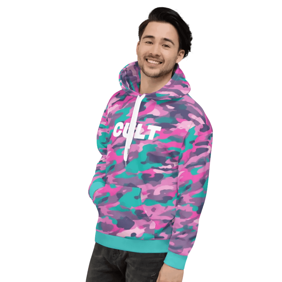 PINKTEAL CAMO HOODIE product image (6)