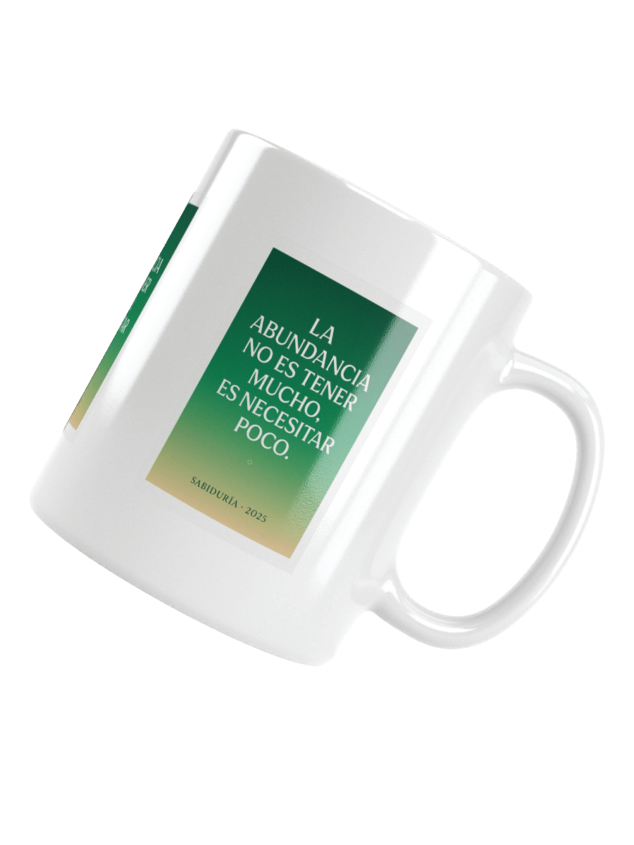 TAZA ultra-premium sobre abundancia y minimalismo con gradiente verde-dorado product image (14)