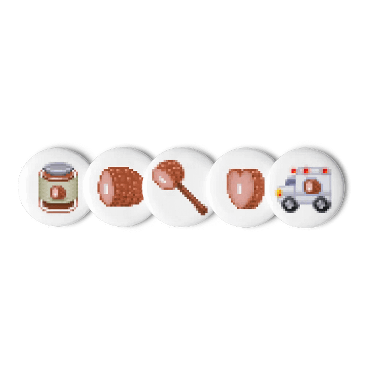 Ham Emoji Buttons (Set 2) product image (2)