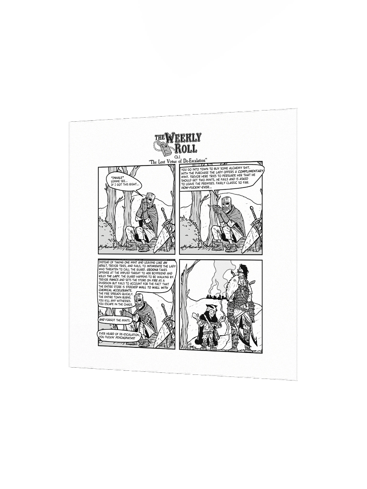 The Weekly Roll Ch. 1. Print Square product image (2)