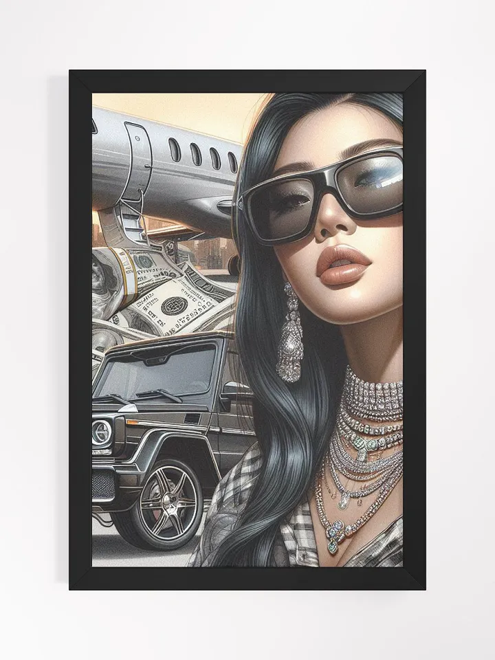 Rich Girl Code Glam Life Wall Art product image (2)