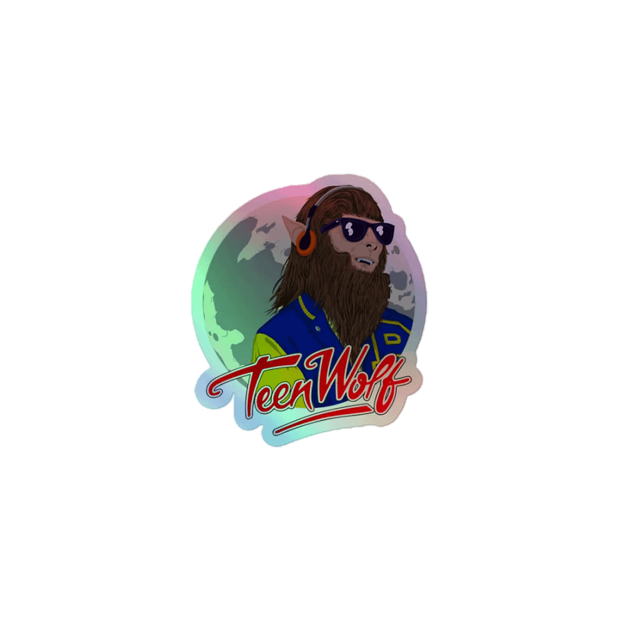 Teen Wolf Synth-Moon Holofoil Sticker product image (1)