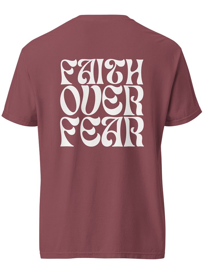 Faith Over Fear Christian Comfy Tee product image (2)