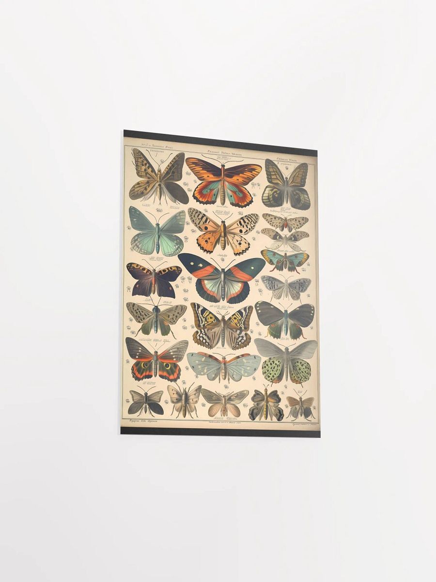 Butterfly & Moth Species Matte Poster product image (11)