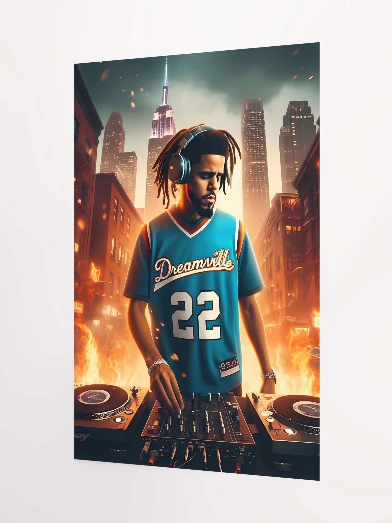 J COLE FIRE CITYSCAPE product image (3)